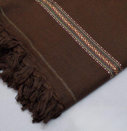 Wool Shawl - Brown